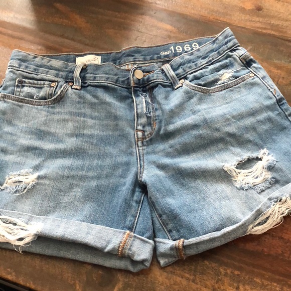 gap jean shorts womens